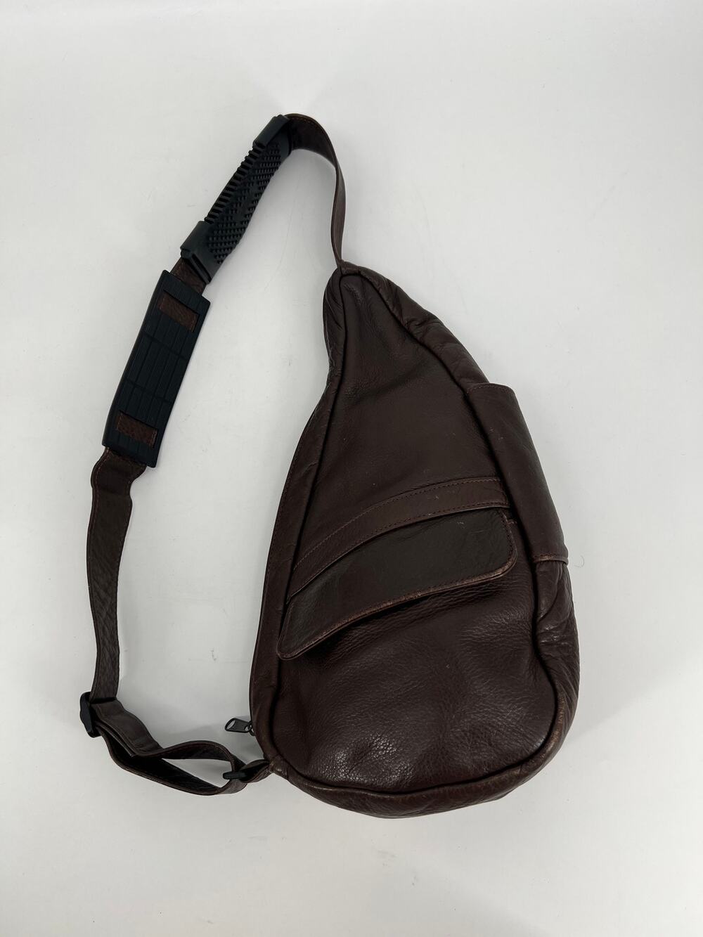 AmeriBag Classic Healthy Back Bag Tote Leather 15 inch XS Espresso Brown Sling